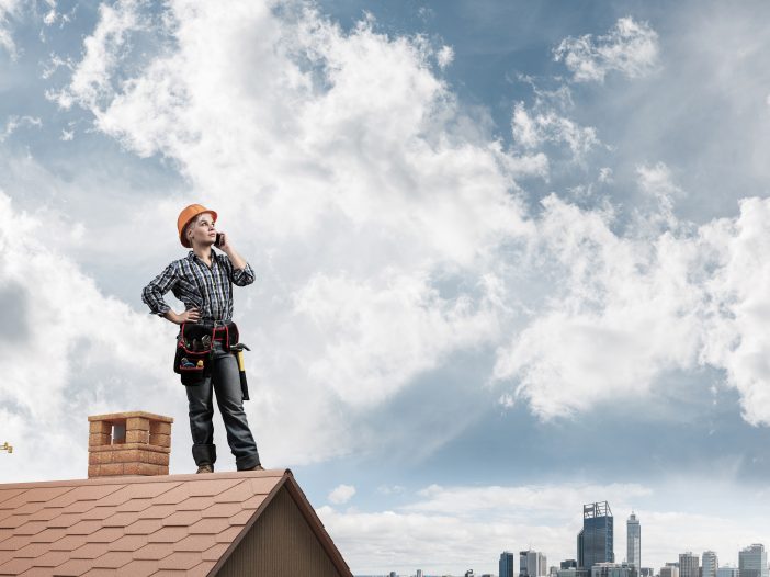 Calling a roofer